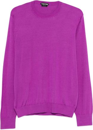 Tom Ford Maglione a girocollo a maniche lunghe - Viola