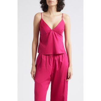 Leset Yoko Triangle Tank Top in Amaranth at Nordstrom, Size X-Large