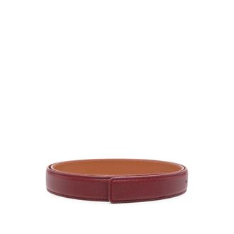 Santoni Omkeerbare Leren Riem - Dames - Riemen - Rood - 90 CM - Leer - Accessoires