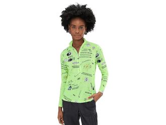 Jamie Sadock Sunsense Golfstar Long Sleeve Quarter Zip Womens Clothing 1 : LG, Polyester/Spandex