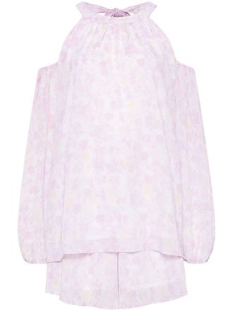 B+ab Shorts met bloemenprint - Roze