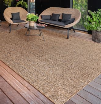 Paco Home Paco Home - Alfombra Cocina Exterior Terraza Jardin Lavar En La Lavadora Motivo Boho Chic 120x160 Cm, Beige 2
