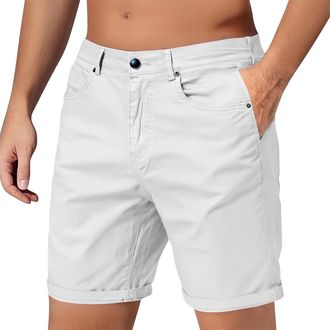 Generic Mens Slim Fit Chino Shorts Stylish Smart Casual Quick Dry Shorts Crafted from Premium Stretch Cotton Breathabl VersatileSummer Workwear for Daily Wear