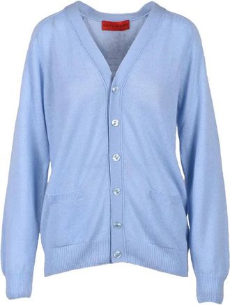 Wild Cashmere 100% Cashmere Cardigan - Light Blue