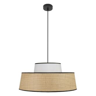 Fabrilamp Fabrilamp - Colgante Jia 1xe27 Natural/blanco Regx50x50 Cm