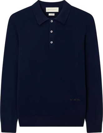 Man On The Boon. cashmere polo shirt - men - Cashmere - L - Blue