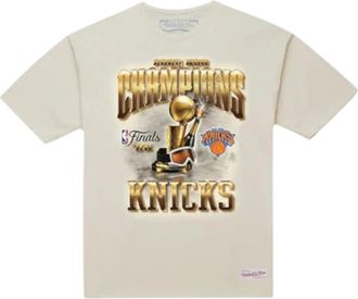 Mitchell & Ness New York Knicks 2026 NBA Champions Finals T-Shirt in Cream Men
