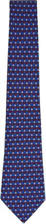 Ermenegildo Zegna tree-print silk tie - men - Silk - One Size - Red