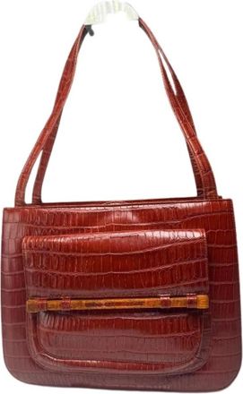 Givenchy Pre-owned Handbag - Dames - Vintage Handtas - Rood - ONE Size - Leer - Vintage