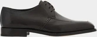Ferragamo Men & apos;s Brogue Leather Derby Shoes