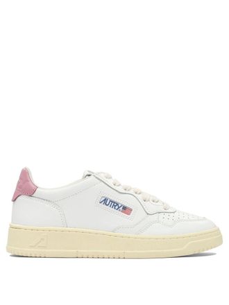 Autry Medalist Low Sneakers In White And Polignac Leather Shoes