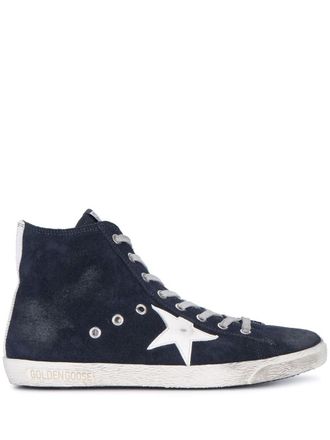 Golden Goose Francy Classic Tomaia in camoscio Stella in pelle lucida