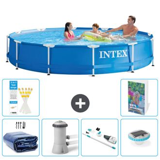 Intex Piscina Con Estructura Redonda - 366x76 Cm - 7-piezas S81