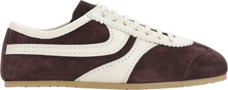 Dries Van Noten Retro Lage Sneakers - Dames - Sneakers - Bruin - 38 EU - Leer - Schoenen
