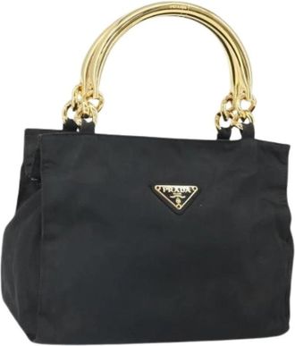 Prada Pre-owned Nylon Handtas - Dames - Vintage Handtas - Zwart - ONE Size - Nylon - Vintage