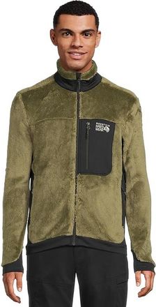 Mountain Hardwear Polartec(r) High Lofttm Jacket Mens Coat Combat Green/Black : 2XL, Elastane/Polyester