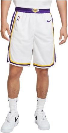Nike Pantaloncini Los Angeles Lakers NBA Swingman - - Sport - Uomo - Bianco - L