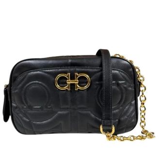 Ferragamo Pre-owned Cross Body Bags, female, Black, Size: ONE SIZE Pre-owned Shoulder bag