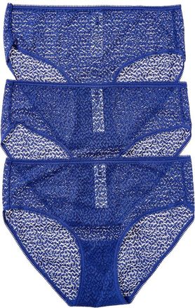 OnGossamer Dkny 3Pk Modern Lace Hipster