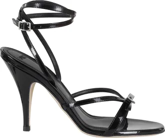 3Juin Black Megan 095 Illy Glossy Leather Sandals