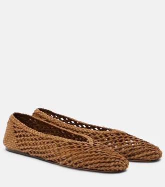 Le Monde Beryl Le Monde B&eacute;ryl Regency woven suede ballet flats
