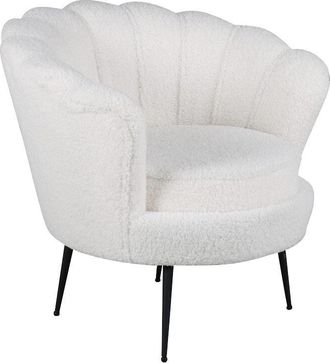 VE DESIGN Design Samtsessel Calais Weiss