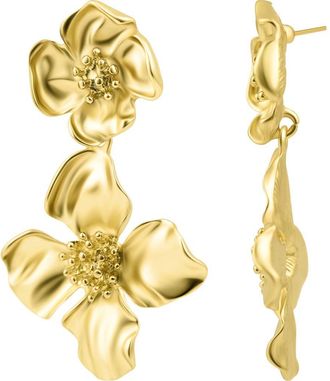 Adornia Flower Drop Earrings in Gold at Nordstrom Rack
