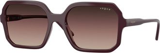 Vogue Eyewear VO5696S 3284E2 Womens Sunglasses Burgundy Size 55