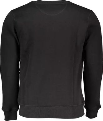 North Sails Mens Crew Neck Sweatshirt Ns2023 - Black Cotton - Size X-Large