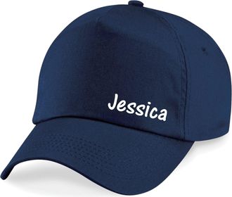 Generic Personalised Inspired Name Baseball Cap Hat Funny School Childrens Boys Girls Kids Unisex Cap (French Navy)