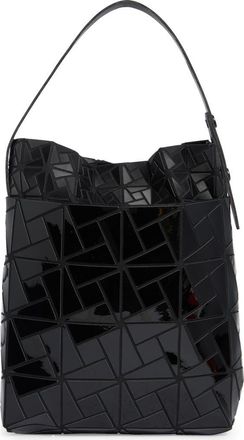 Patrizia Luca Double Layer Box Pattern Shoulder Bag in Black/Black at Nordstrom Rack