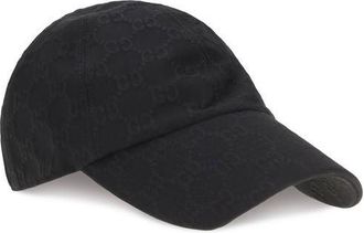 Gucci GU8757443HBMF1000BB GG Cotton Baseball Cap - Black