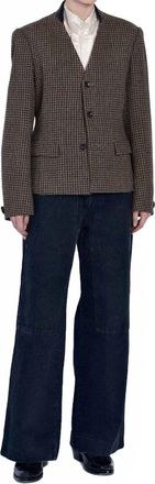 Tanaka Zen Jacket In Brown Check