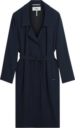 Cinque Soepele zomerjas met relaxte pasvorm - Dames - Jas met riem - Blauw - M - Jassen