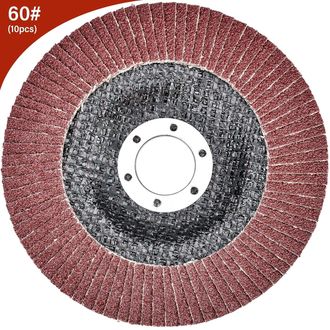 OEM 10 Discos De L&aacute;minas De &Oslash; 125 Mm X 22 Mm, Grano 60. Discos Abrasivos Para Desbarbar, Eliminar &Oacute;xido, Pulir Y Dar Acabado