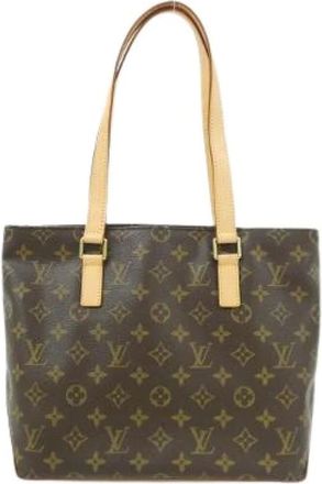 Louis Vuitton Pre-owned Tote Bags, female, Brown, Size: ONE SIZE Pre-owned Monogram Cabas Piano Tote Bag