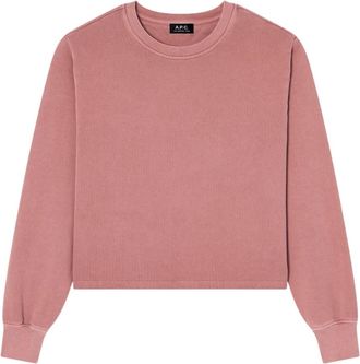 A.P.C. Autumn 26 Boxy Sweatshirt - Heren - Sweatshirts - Roze - L - Katoen - Hoodies & sweatvesten
