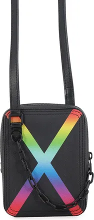 Louis Vuitton Taiga Black Noir Taiga Leather Shoulder Bag (Pre-Owned)
