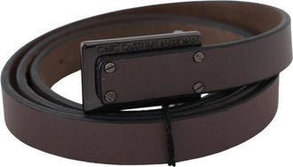 Costume National Dames, Accessoires, Bruin, Maat: 100 CM Leer