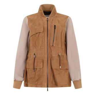 Moorer Estelle Jas - Dames - Jassen - Beige - Maat: XS Poliester