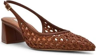 Steve Madden Robyn Pointed Toe Slingback Pump in Brown at Nordstrom, Size 5.5