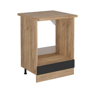 Vicco Armario Para Horno Empotrado R-line, Antracita Casa De Campo, 60 Cm, Et Roble Vicco