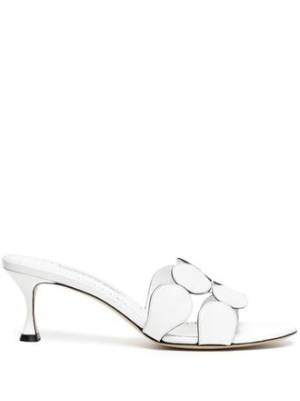Manolo Blahnik Leren sandalen - Wit