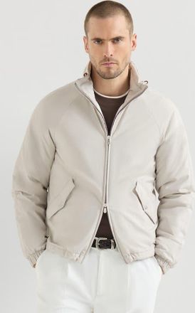 Brunello Cucinelli Outerwear jacket with packable hood in Panama at Nordstrom, Size 56 It
