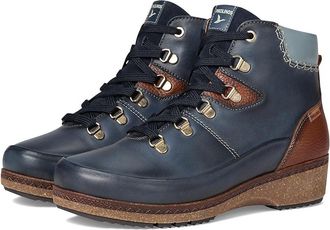 Pikolinos Granada W0W-8676C1 Womens Flat Shoes Blue : EU 42 (US Womens 11.5-12) B - Medium, Leather