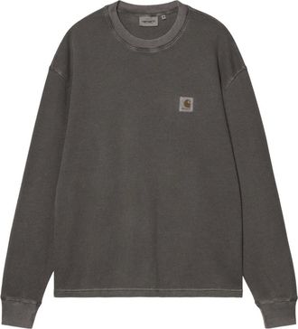 Carhartt Work in Progress Tops, Heren, Grijs, L, Katoen, Vista Waffle Lange Mouwen T-Shirt