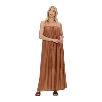 Co'Couture Reggiecc Strap Dress - Dames - Maxi kleedjes - Bruin - XS - Kleedjes