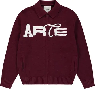 Arte Truien & Vesten, Heren, Rood, L, Katoen, Stencil Ritssluiting Vest