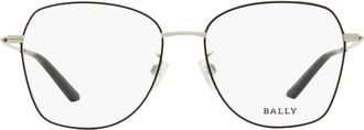 Bally BY5036H Metal Butterfly Frame Eyeglasses - Palladium