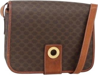 Celine Pre-owned Cross Body Bags, female, Brown, Size: ONE SIZE Pre-owned Vintage Shoulder Bag
